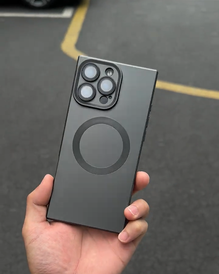 軟硅膠電鍍方形全包手機殼